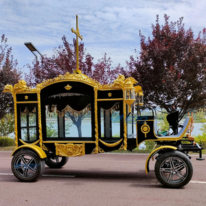 Carroza Fúnebre Eléctrica de Estilo Europeo Tradicional, Negra, con Remolque, Venta Especial, Transporte Especial - Product Image 3