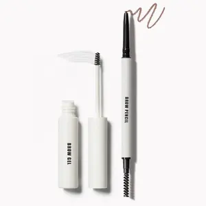 Benutzer definiertes Logo Augenbrauen Styling Augenbrauen Sculpting Seifen wachs Gel Augenbrauen stift mit Pinsel Set Klar Vegan Private Label Brow Gel