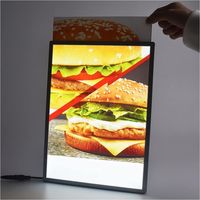 Boîte lumineuse LED en acrylique professionnelle pour la publicité, boîte en matériau lumineux durable