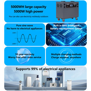 BENSON Tragbare 3500W 3KWH LiFePO4 Off-Grid Solar-Heimenergiespeicher-Stromversorgung 3KW ALL-IN-ONE Powerstation 220V Modell - Product Image 3