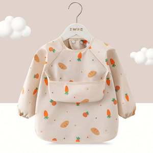 Baberos y Delantales de Manga Larga para Bebés, Impermeables, de Material EVA, Varios Diseños, Ropa para Niños Pequeños para la Alimentación - Product Image 4