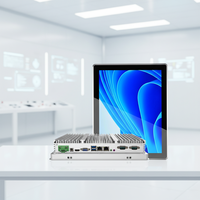 Nueva Computadora Industrial Integrada Todo en Uno de 12.1 Pulgadas, Plateada, Totalmente de Aluminio, Impermeable, con Windows 7 e Intel Core I7