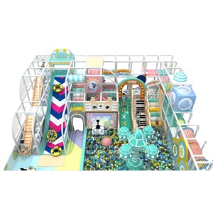 Aire de <span class=keywords><strong>jeux</strong></span> intérieure pour enfants Leber, équipement de jeu souple, fosse à balles interactive, <span class=keywords><strong>trampoline</strong></span> pour les enfants de 3 à 12 ans, utilisation en parc d'attractions, acier - Product Image 5