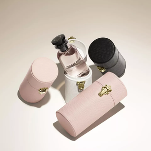 Custom <strong>Mini</strong> 10ml Roll-on Round Leather <strong>Perfume</strong> Tube Box 100ml Packaging <strong>Gift</strong> <strong>Set</strong> with <strong>Perfume</strong> Bottle for Cosmetics - Product Image 2