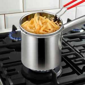 Grande friteuse et pot à lait avec couvercle épais Batterie de cuisine pour sac à dos Restaurant Salle à manger - Product Image 6