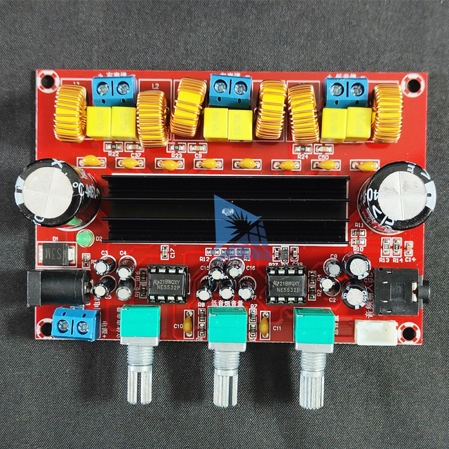XH-M139 TPA3116 TPA3116D2 2.1 Channel Digital Subwoofer Audio Amplifier Module Board DC12V-24V 2*50W+100W in Stock