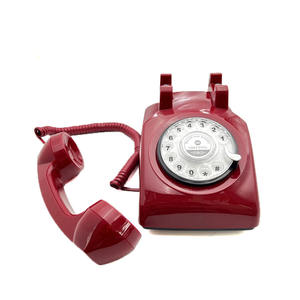 Fabricante Antiguo Teléfono con Cable Retráctil Audio Rojo Bodas Libro <span class=keywords><strong>de</strong></span> Visitas Grabadora Grabación <span class=keywords><strong>de</strong></span> <span class=keywords><strong>Voz</strong></span> <span class=keywords><strong>Fijo</strong></span> Dial Giratorio - Product Image 1