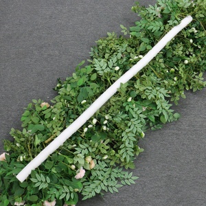 A7471 Decorazione Artigianale di Lusso con Fiori Artificiali in Seta Bianca, Rosa e Foglie Verdi per Archi Nuziali e Sfondi per Feste - Product Image 4