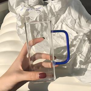 Vaso de Agua de Vidrio con Asa y Pajita, Diseño de Lazo de Princesa, Alta Calidad, Precio Bajo, Venta al por Mayor - Product Image 5