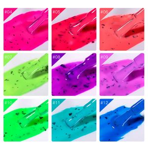 JTING Nuevo Esmalte de Gel de 12 Colores con Efecto Neón de Cáscara de Huevo, Esmalte de Gel UV con Efecto Brillante y Mate, Servicio de Personalización OEM Gratuito - Product Image 4