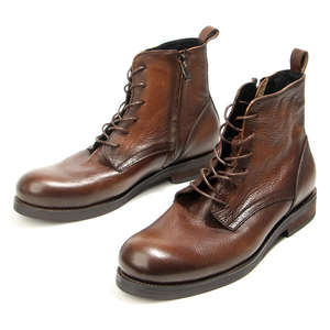 Botas Casuales de Hombre de Cuero de Grano Completo Hechas a Mano, Resistentes y Transpirables, Estilo Vintage 2026, Botas de Cuero de Moda - Product Image 1