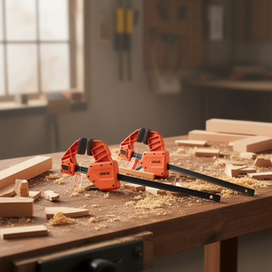 Vevor - Abrazadera de Barra de 12 Pulgadas para Trabajo con Madera, Capacidad de Carga de 340 Libras, Abrazadera Ajustable de Metal para Unión de Piezas - Product Image 2