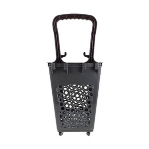 <span class=keywords><strong>Panier</strong></span> roulant à 4 roues de supermarché en plastique de <span class=keywords><strong>grande</strong></span> capacité avec personnalisation - Product Image 3