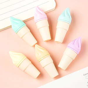 Stylos fluorescents miniatures personnalisés au design de crème glacée sucrée pour la collection de papeterie et les besoins d'écriture quotidiens - Product Image 2