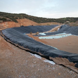 HDPE Anti-UV Teichfolien 0,5mm 0,75mm 1,0mm Fischzucht-DAM Glatte Oberfläche Geomembran - Product Image 6