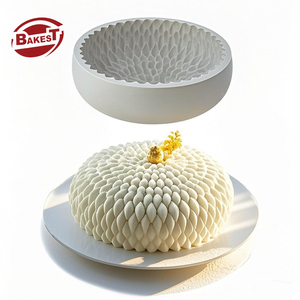 Saint Anna di alta qualità 3D dolce francese stampo in Silicone moderno fiore vassoio da <span class=keywords><strong>forno</strong></span> per sapone fatto a mano gelatina glassa torta di caramelle strumenti - Product Image 6