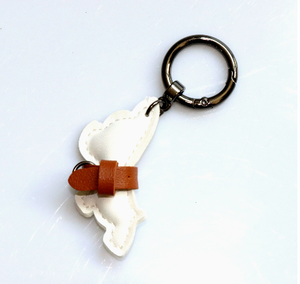 Cartoon Dog Leather Keychain Cute Pet <b>Key</b> <b>Ring</b> <b>Bag</b> Pendant Custom Gift Accessory - Product Image 3