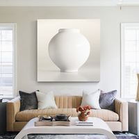 Moderne Simple Crème Art Déco Sans Cadre Murale pour Salon Hôtel Peinture Décorative Affiche Suspendue Sans Cadre Peinture