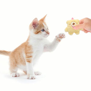 Monster bentuk hewan lembut mewah interaktif mainan kucing mewah catmint kertas suara mainan kucing - Product Image 6