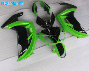 Carenado de Motocicleta Posventa en Verde y Negro para <span class=keywords><strong>Kawasaki</strong></span> Ninja 650R ER-6F <span class=keywords><strong>2012</strong></span> 2013 2014 2015 2016 <span class=keywords><strong>ER6F</strong></span> 12 13 14 15 16 - Product Image 1