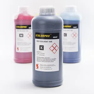 エプソンDX5DX7プリントヘッドと互換性のあるIColorPro高品質印刷インク環境にやさしい溶剤インク