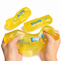 Jouet à presser en forme de bâton de beurre inspiré de la vaseline - Jouet sensoriel anti-stress et de décompression en caoutchouc malléable pour enfants