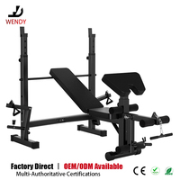WENDY Ensemble multifonctionnel de banc de musculation et de squat réglable pour station de musculation professionnelle à domicile