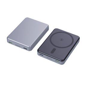 卸売 22.5W 超高速充電 超薄型 アルミニウム合金 マグネット式ワイヤレス モバイルバッテリー カスタムロゴ対応 - Product Image 1