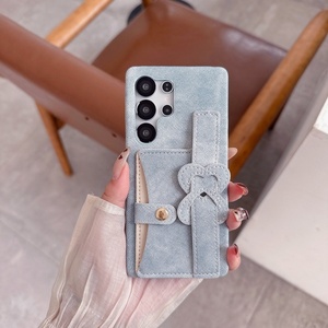Étui de téléphone personnalisé rétro pour femmes en denim avec porte-cartes, support et protection antichoc pour Samsung S25 S24 Ultra - Product Image 6