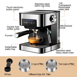 เครื่องชงกาแฟเอสเพรสโซกึ่งอัตโนมัติ 20 บาร์ เครื่องสกัดแรงดันสูง เครื่องชงกาแฟ 3-in-1 พร้อมเครื่องทำฟองนมคาปูชิโน่หรือลาเต้ - Product Image 5