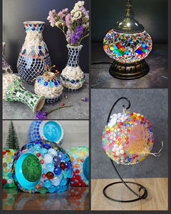 Vente <span class=keywords><strong>en</strong></span> gros de billes décoratives plates <span class=keywords><strong>en</strong></span> <span class=keywords><strong>verre</strong></span>, pierres précieuses colorées, galets, remplisseurs de vase, gravier d'aquarium, table artisanale de bricolage, art déco - Product Image 6