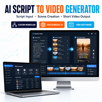 Logiciel de génération de vidéos courtes avec script IA personnalisé pour la création de contenu sur les réseaux sociaux