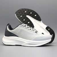 Chaussures de course d'extérieur pour hommes grandes tailles pour la salle de sport et l'été ; Tige synthétique, semelle intermédiaire en EVA, semelle extérieure en caoutchouc respirante, athlétique