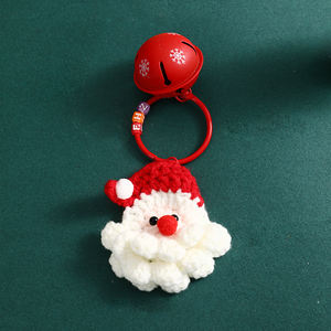 ตุ๊กตาถักนิตติ้งสำหรับเทศกาลคริสต์มาสพวงกุญแจน่ารักซานตาคลอสหมวกคริสต์มาสต้นคริสต์มาสกระเป๋าแขวนตกแต่งของขวัญเล็กๆขายส่ง - Product Image 3