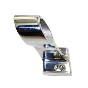 RICHWITS 316 <b>Stainless</b> <b>Steel</b> Marine Hardware Boat Forerail <b>Bracket</b> Yacht Handrail Mount Railing Support with Hinge Top Cap - Product Image 4