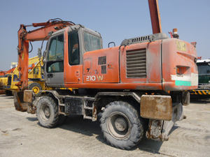 Excavadora de Ruedas 21T Zx210w Totalmente Hidráulica con Joystick, Pantalla de Monitor y Cabina con Aire Acondicionado - Product Image 2