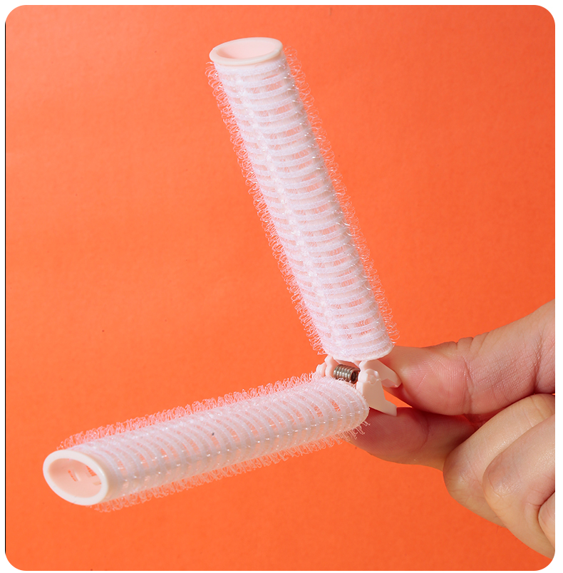 4pcs Magic Hair Roller Set With Clips For Girls Diy Hair Style Custom Logo Plastic Heatless Hair Roller Curler With Clips SY109