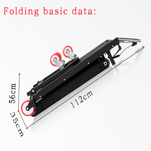 लिली हॉट सेल इलेक्ट्रिक ट्रॉली पुल ट्रक 300 किलोग्राम गाड़ी और ट्रॉली स्टील प्लेटफॉर्म चार पहिया संरचना उपकरण सीढ़ी - Product Image 3