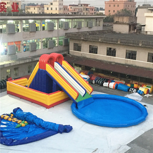 Jeux d'eau gonflables de qualité commerciale, terrain <span class=keywords><strong>aquatique</strong></span> <span class=keywords><strong>toboggan</strong></span> <span class=keywords><strong>avec</strong></span> piscine pour enfants et adultes, prix bon marché - Product Image 1