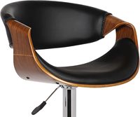 Chaise de bar au design moderne haut de gamme avec dossier élégant et base antidérapante pour îlot de cuisine et sièges de café