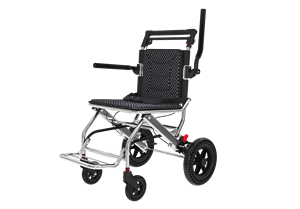 Silla de Ruedas Plegable para Discapacitados, Silla de Ruedas Portátil para Hospital, Resistente, con Ruedas Traseras de 12 Pulgadas, Palanca de Equipaje, Silla de Ruedas de Viaje - Product Image 3