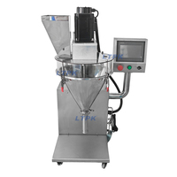 Machine de remplissage de poudre à vis doseuse commerciale avec trémie de mélange de 50 L pour café, épices, assaisonnements, poivre en pot