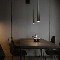 Nouvelle conception nordique créative, lampe suspendue en aluminium LED de forme conique pour la décoration de la maison et du bureau