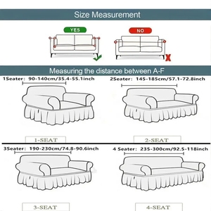 Funda de Sofá para Perros Multiasiento con Reposabrazos y Faldón en Forma de U Desmontable Antideslizante Elástico Liso para Sofá Seccional con Estampado de Plantas - Product Image 2