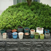 Pot de plante contemporain de style varié avec trou de drainage, pot de plante moderne, décoration de jardin, pots à fleurs