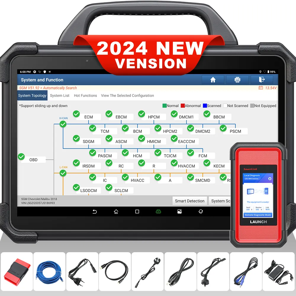 Launch x431 pad7 elite x-431 pad vii link intelligent ecu programming tool match with adas key programming diagnostic scanner