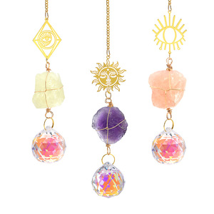 Disegno curativo al quarzo crudo di cristallo con il ricevitore di luce solare in cristallo puro arcobaleno - Product Image 5