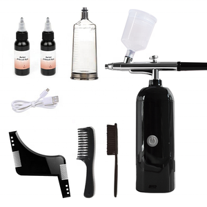 Mini pistolet aérographe professionnel sans fil pour barbier, compresseur d'air pour coloration et <span class=keywords><strong>peinture</strong></span> corporelle et faciale - Product Image 1
