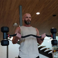 Ensemble d'haltères et de kettlebell pour le fitness à domicile-Réglable et jusqu'à 200 lb de poids Barbell pour l'haltérophilie