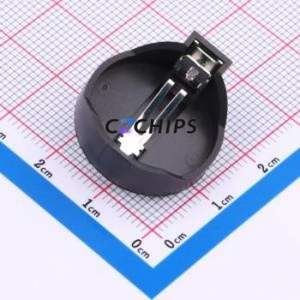 BS-02-A1AK010-X Button & Strip Battery Connector Through hole Component THT Connector Battery Holder CR2032 Phosphor Copper Tin - Product Image 1